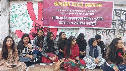 DU female students protest housing crisis with hunger strike