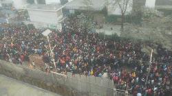 Workers demonstrate at CEPZ for pay hike