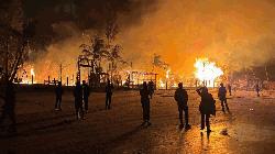 Three resorts burnt in fire on Saint Martin's Island