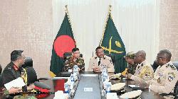 Central African Republic armed forces Chief of Staff's courtesy calls on with Chief of Army Staff