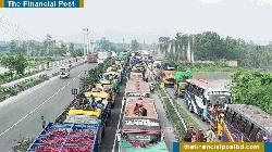 23km tailback on Dhaka-Tangail highway