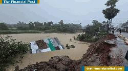 253mm rainfall recorded in Feni in 24hrs, shops collapse