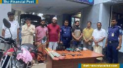 Ex-Chhatra Dal leader, 7 associates arrested with weapons in Gazipur