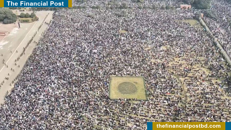 Ocean of mourners gather to pay tribute to Khaleda Zia