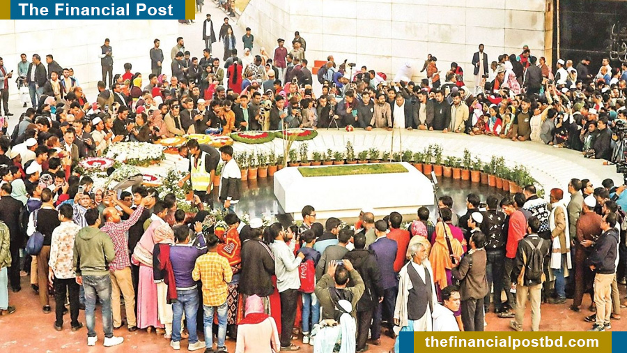 Thousands visit Khaleda Zia's grave, pay tributes, offer fateha