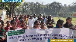 Tea Workers Protest in Sreemangal over Union Election