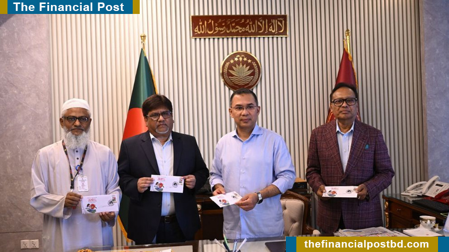 PM Tarique unveils commemorative stamp on Independence Day