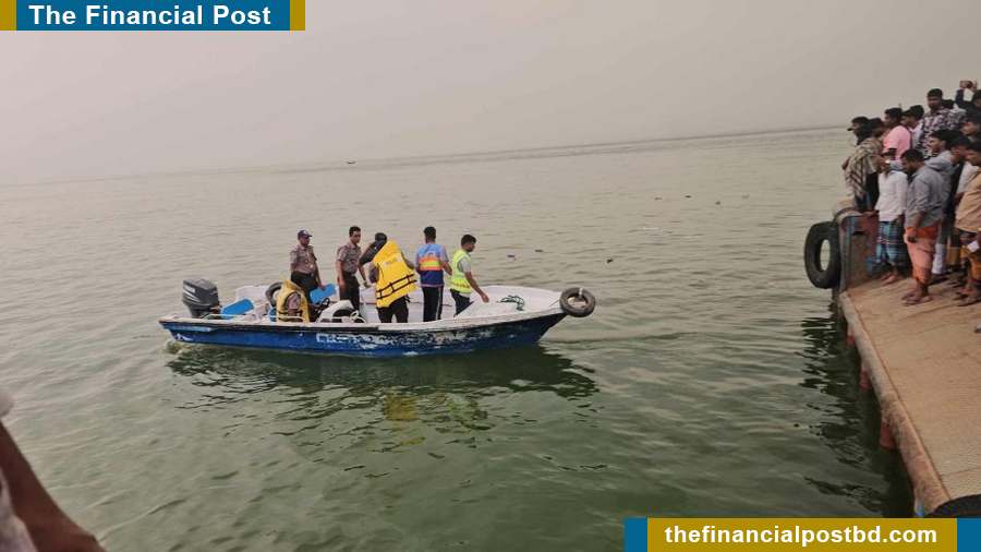 Bus falls into Padma while boarding ferry at Daulatdia
