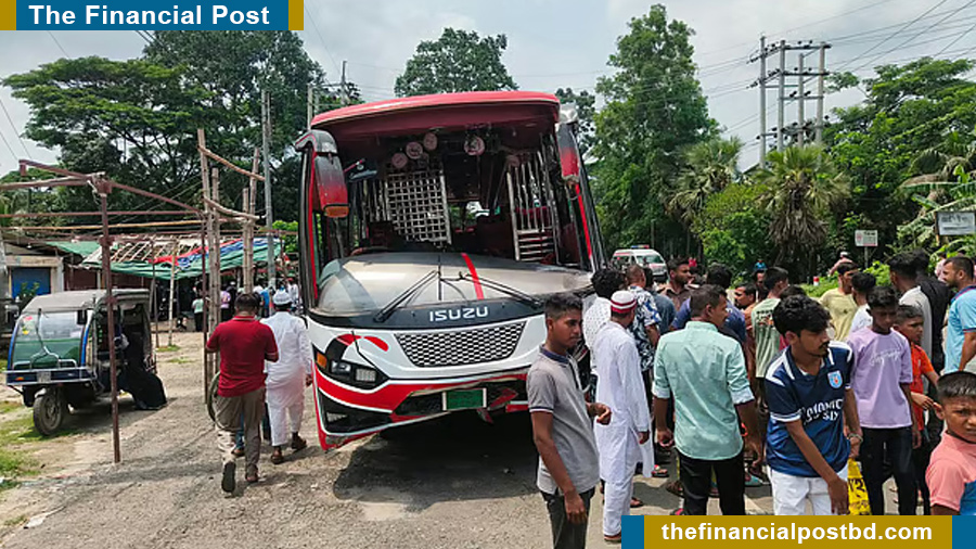 Five killed in Gopalganj bus–motorcycle collision