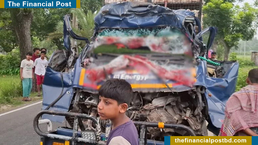 Four killed after pickup crashes into parked truck in Tangail